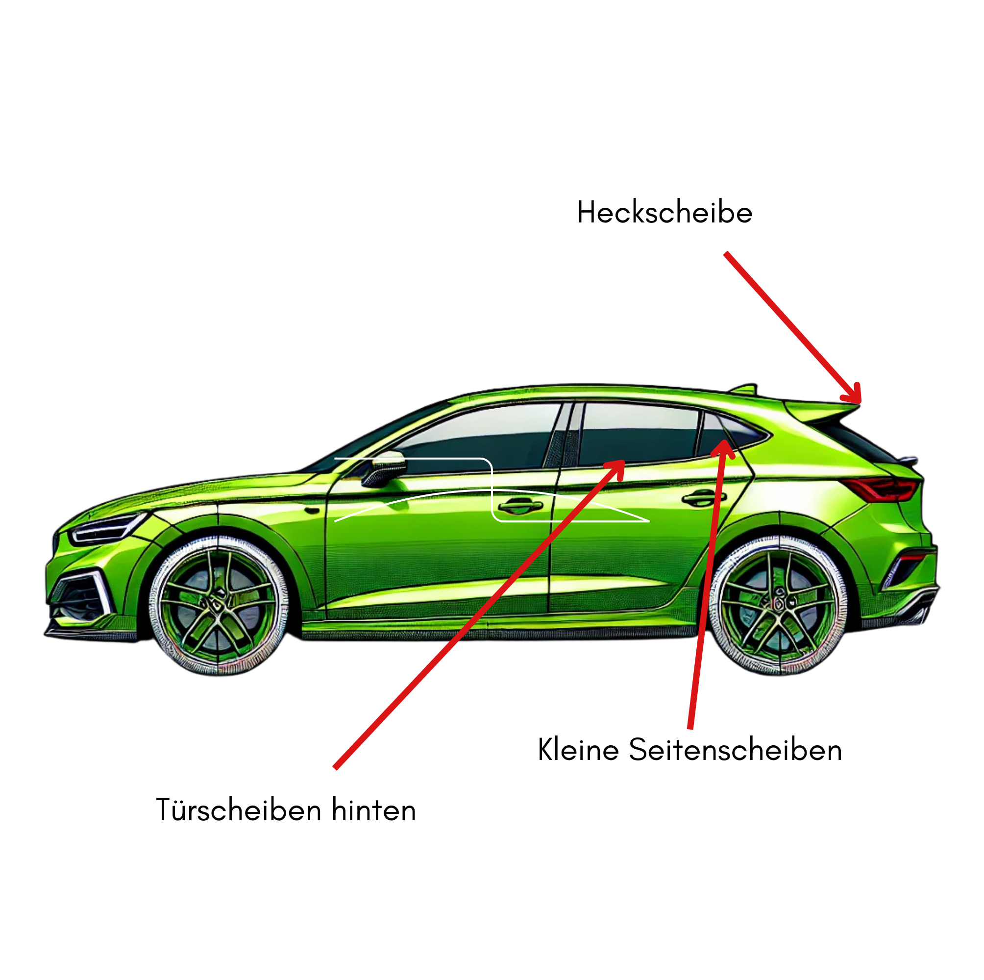 Sonnenschutz passend für Cupra Tavascan– Effektive Scheibentönung ohne Folie