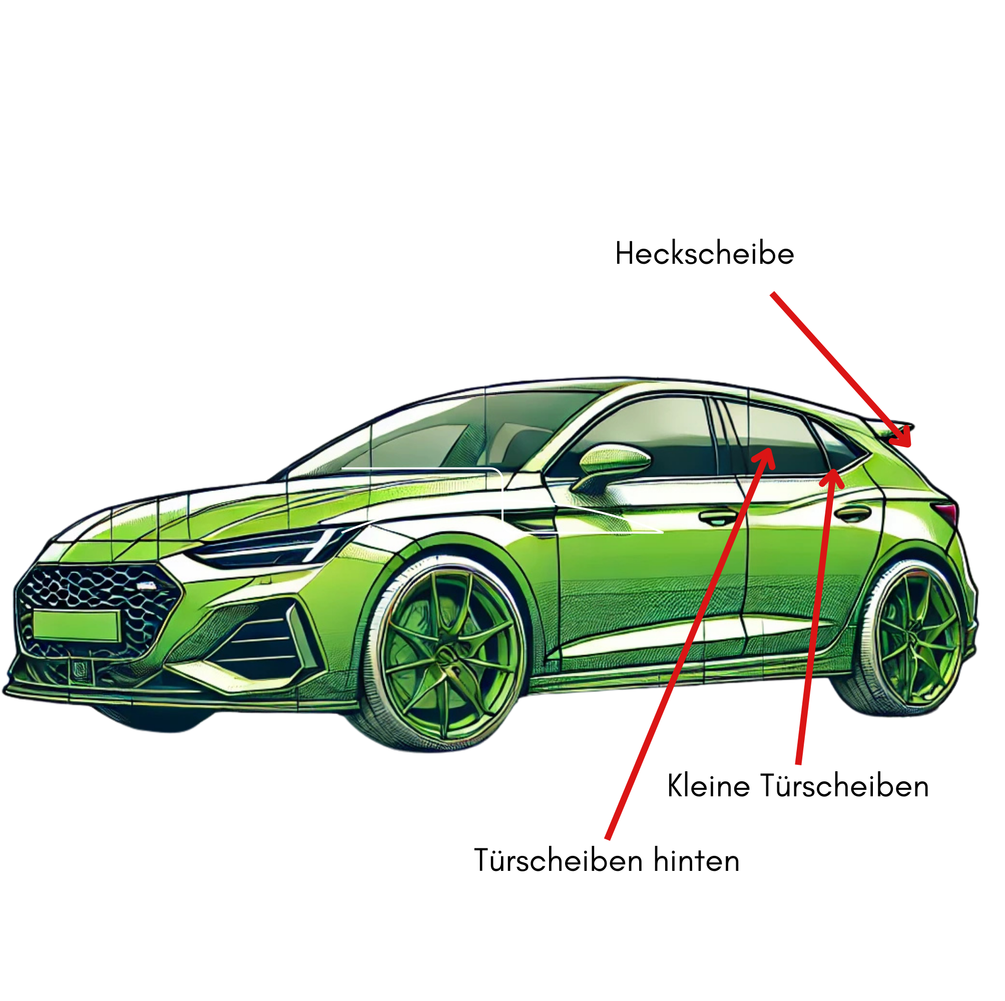 Sonnenschutz passend für Cupra Born– Effektive Scheibentönung ohne Folie