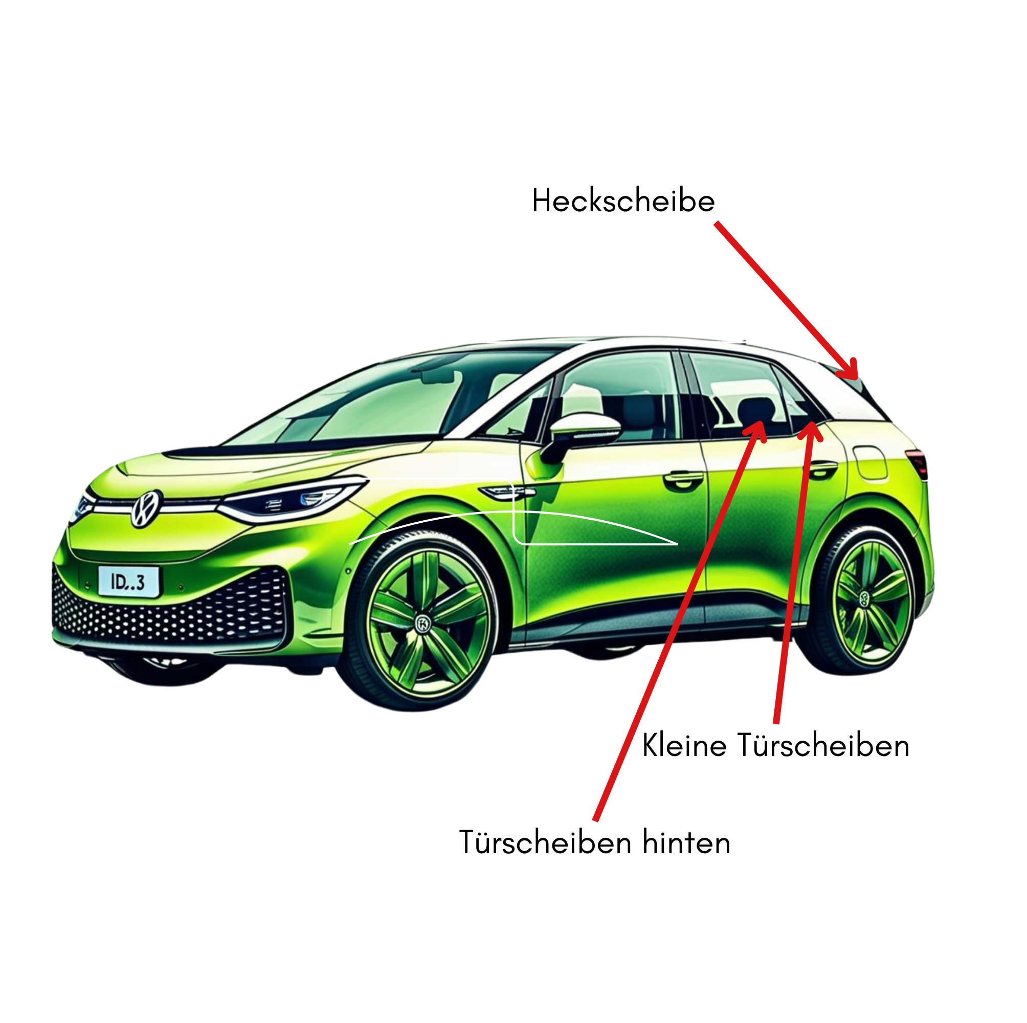 Sonnenschutz passend für VW ID.3 – Effektive Scheibentönung ohne Folie