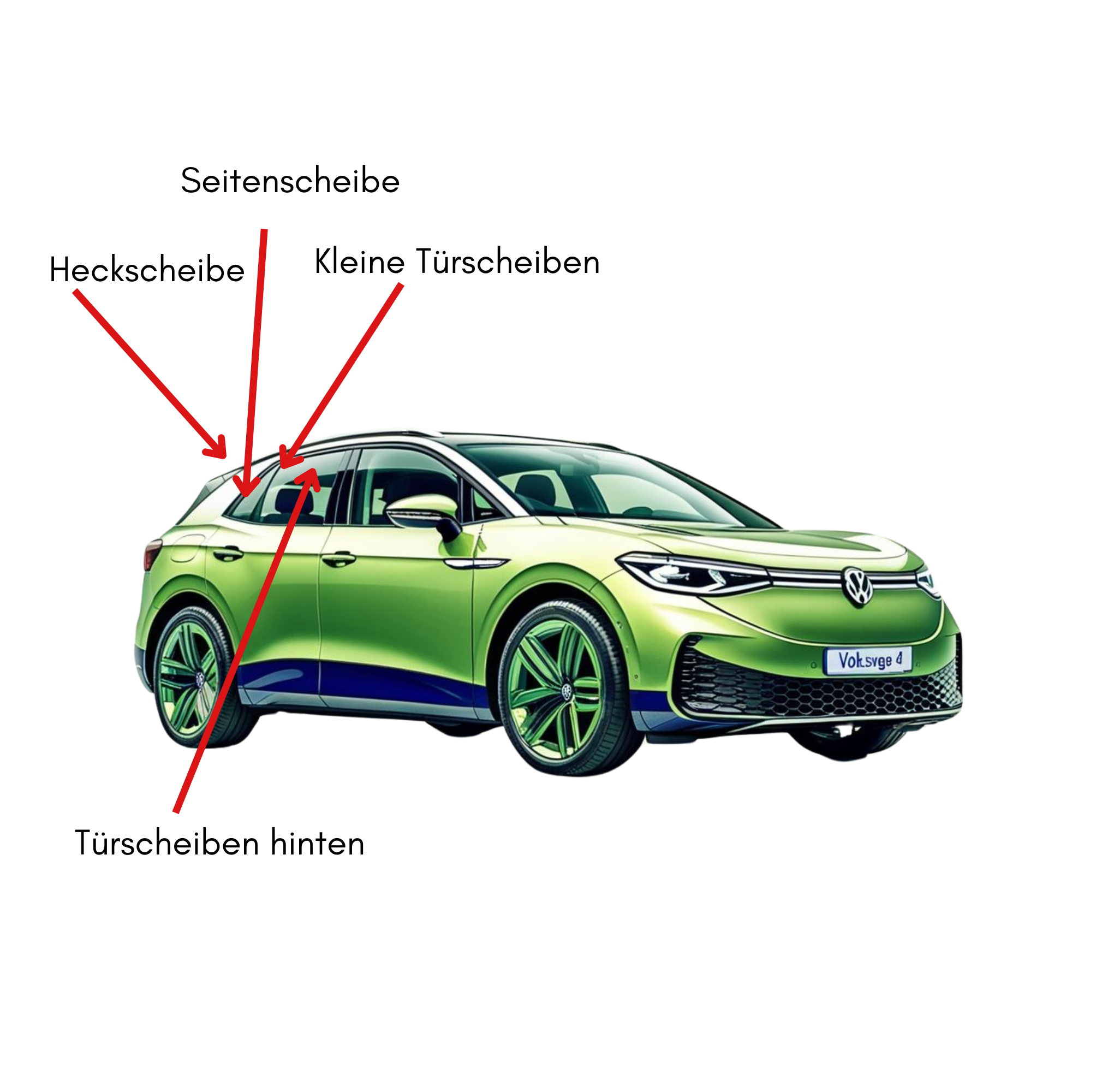 Sonnenschutz passend für Volkswagen ID.4 – Effektive Scheibentönung ohne Folie