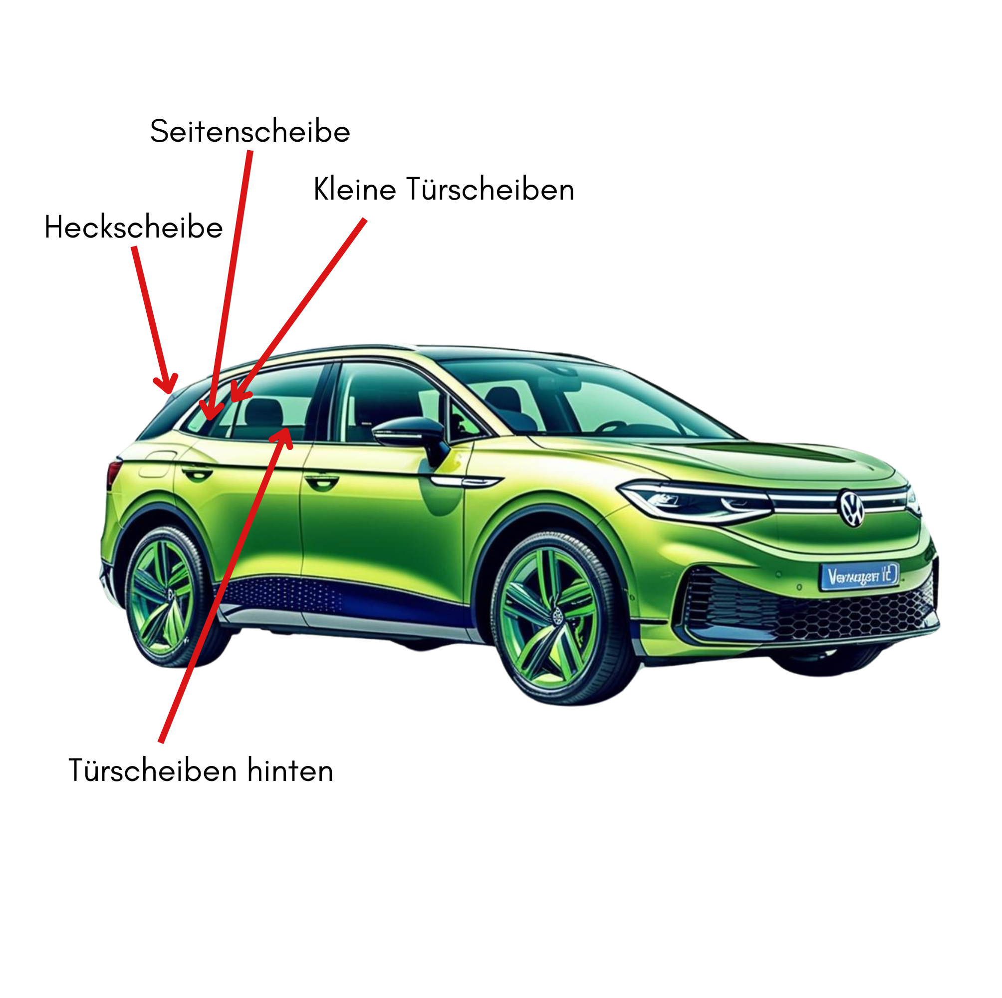 Sonnenschutz passend für Volkswagen ID.5 – Effektive Scheibentönung ohne Folie