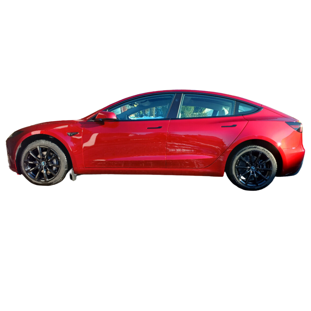 Tesla Model 3 Highland 19 Zoll Winterkomplettrad Brock B32 Schwarz Glanz (4 Stück) SR, LR