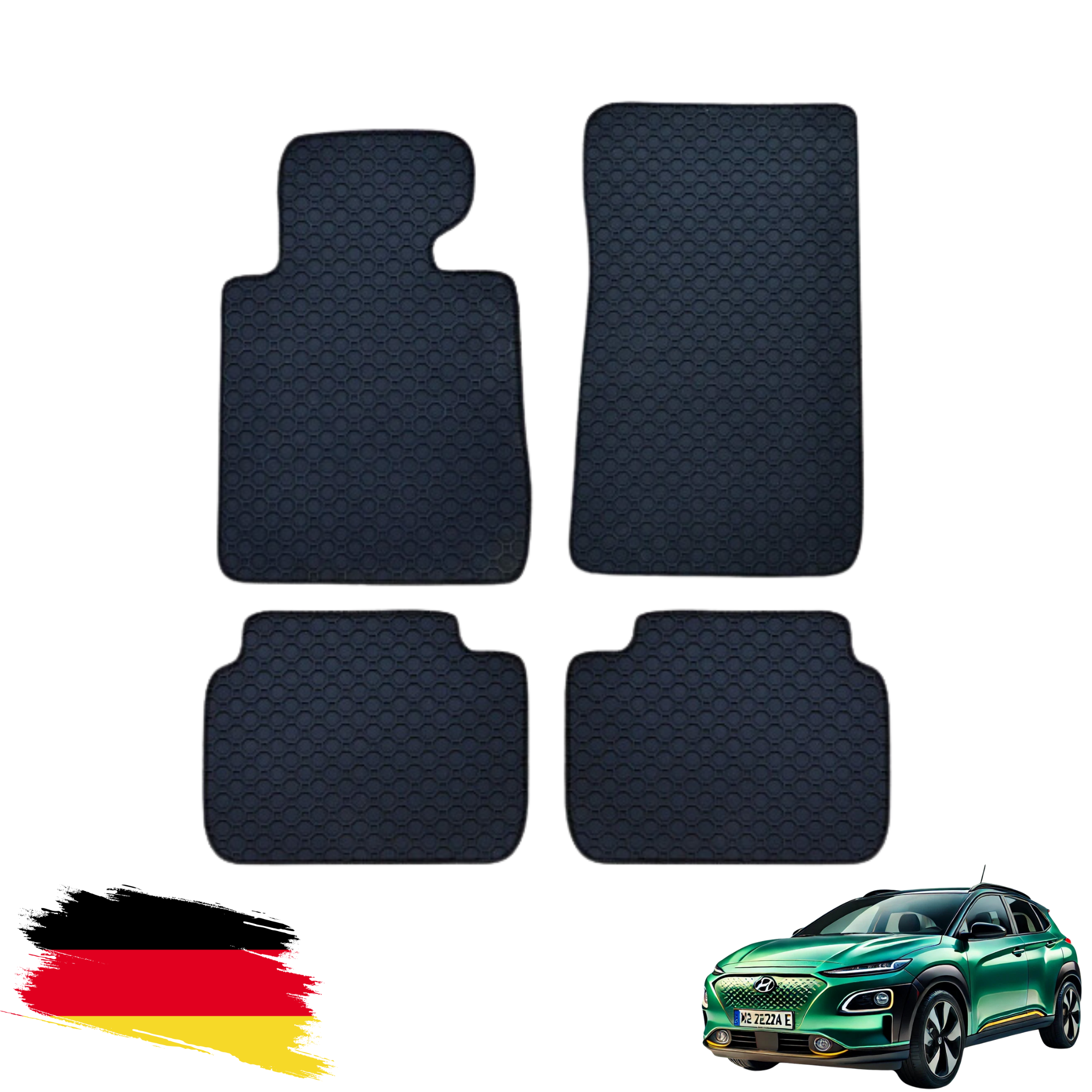 Gummimatten Hyundai Kona Schwarz