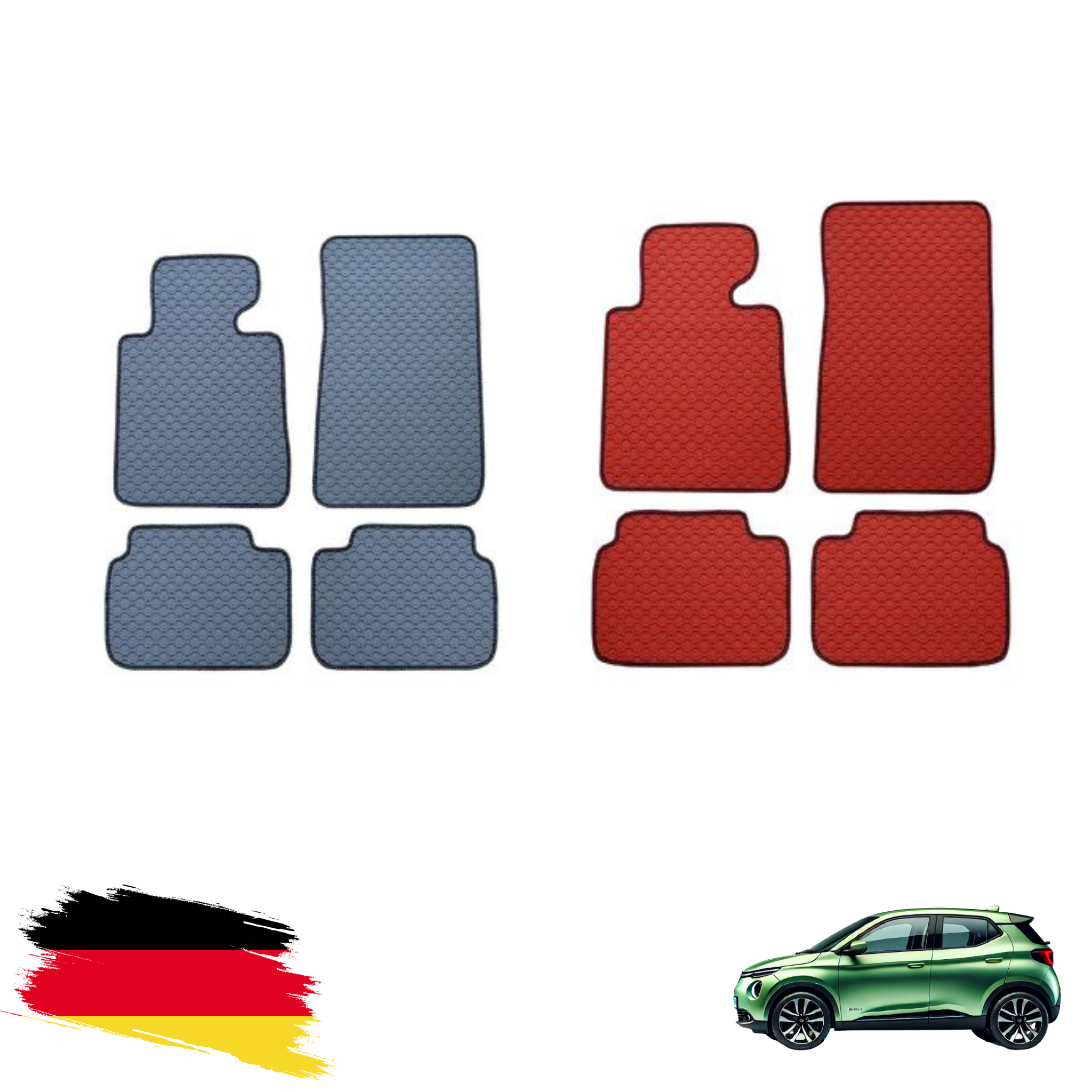 Gummimatten Renault Twingo Grau & Rot