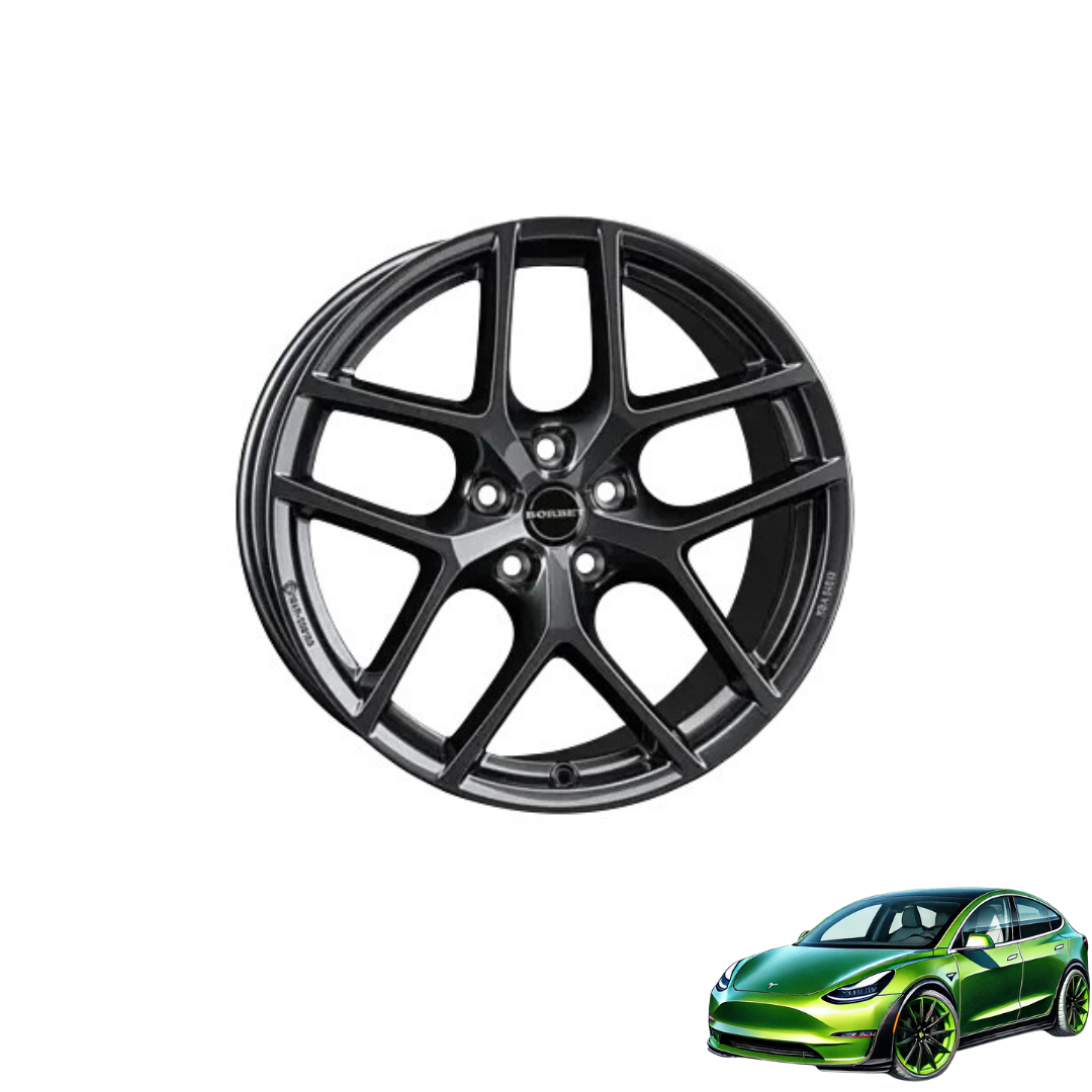 Tesla Model Y 19 Zoll Winterkomplettrad Borbet Y E-Grey (4 Stück)