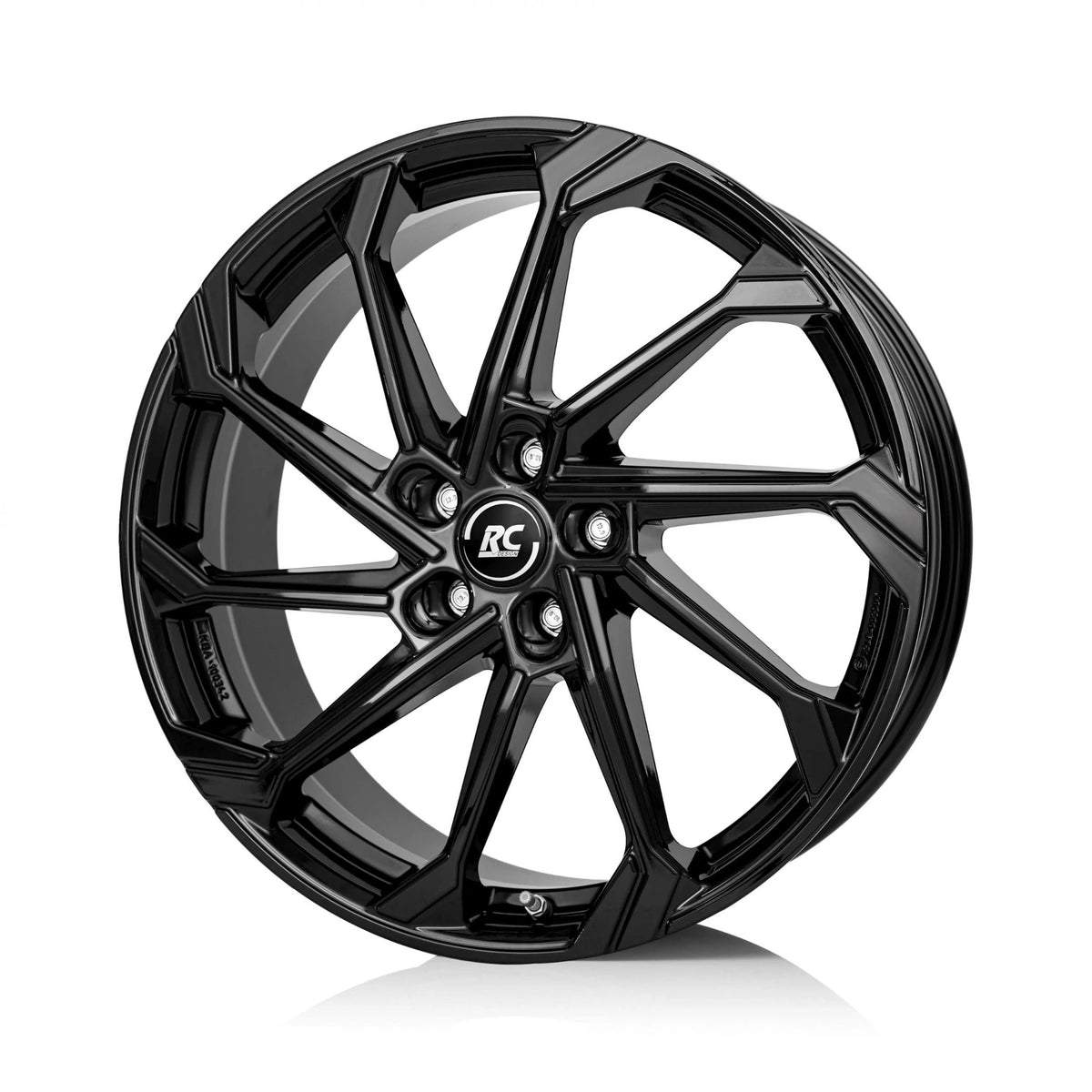 XPENG P7+ RWD Long Range Komplettrad 20 Zoll RC Design RC36 Schwarz Glanz (4Stück)