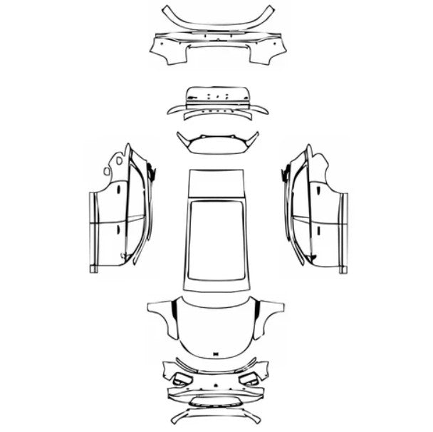 Lackschutzfolie XPeng G9 (vor Facelift) – Vorgefertigtes PPF Schutzkit
