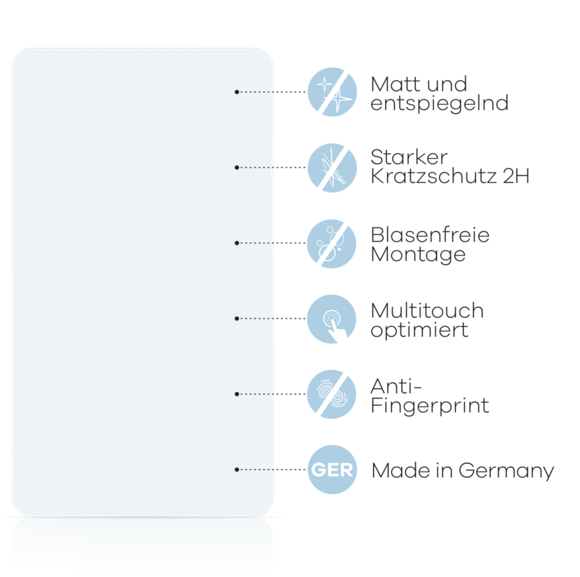 Xpeng G6 Displayschutzfolie passend für 2025 Facelift – Matt