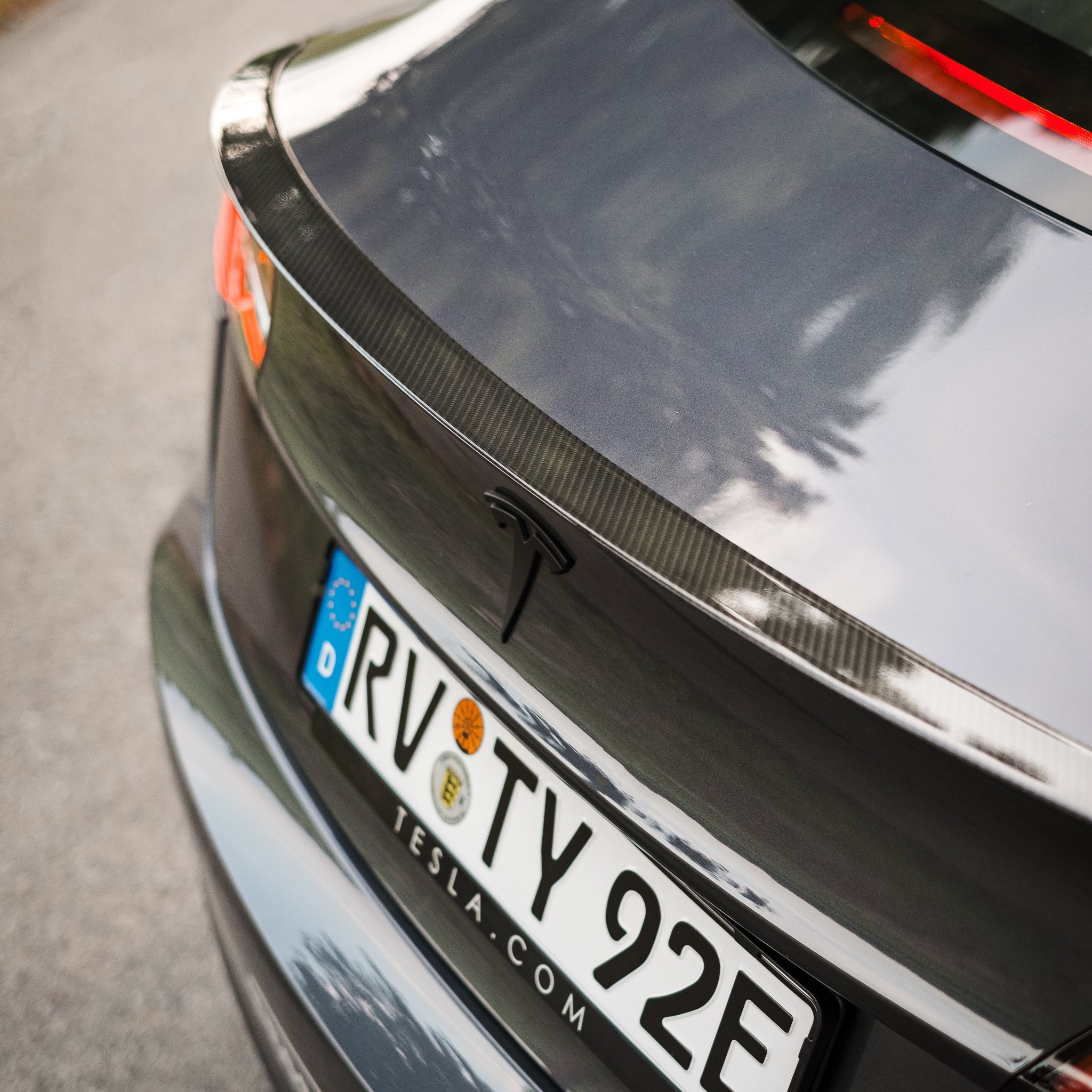 TESSI-GREENLINE Model 3 Heck Spoiler Echt Carbon Matt