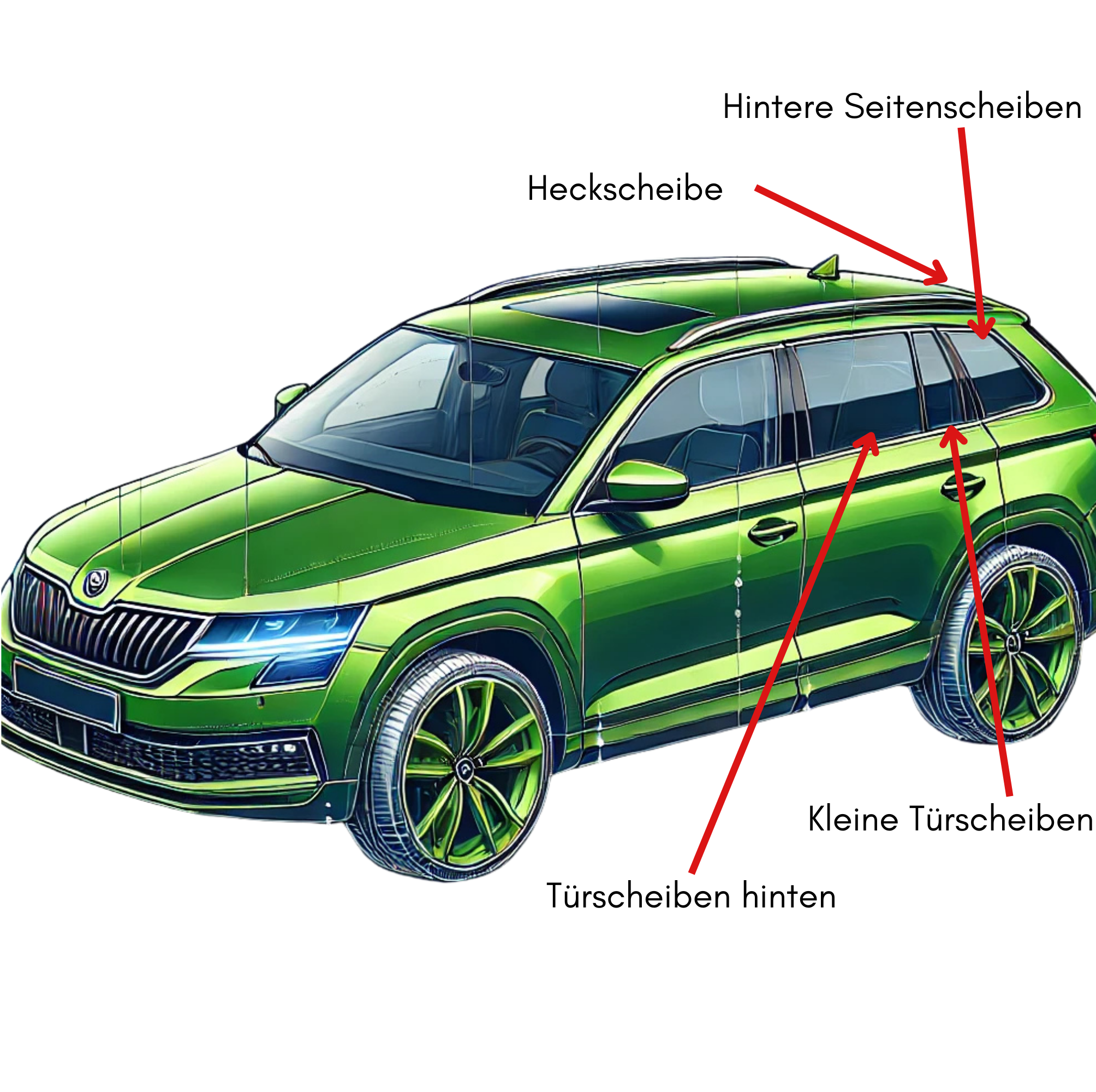 Sonnenschutz passend für Skoda Enyaq iV – Effektive Scheibentönung ohne Folie