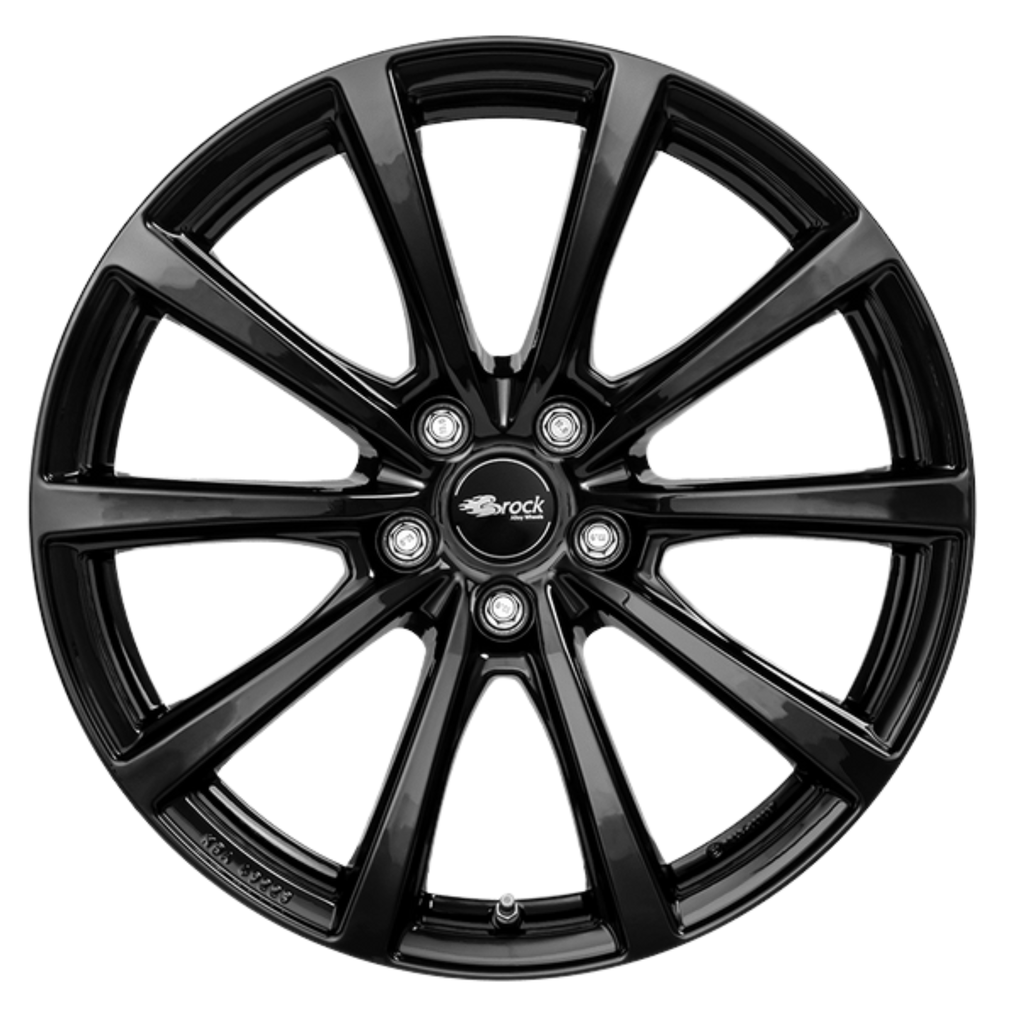 Tesla Model Y Juniper 19 Zoll Winterkomplettrad Brock B32 Schwarz Glanz (4 Stück)