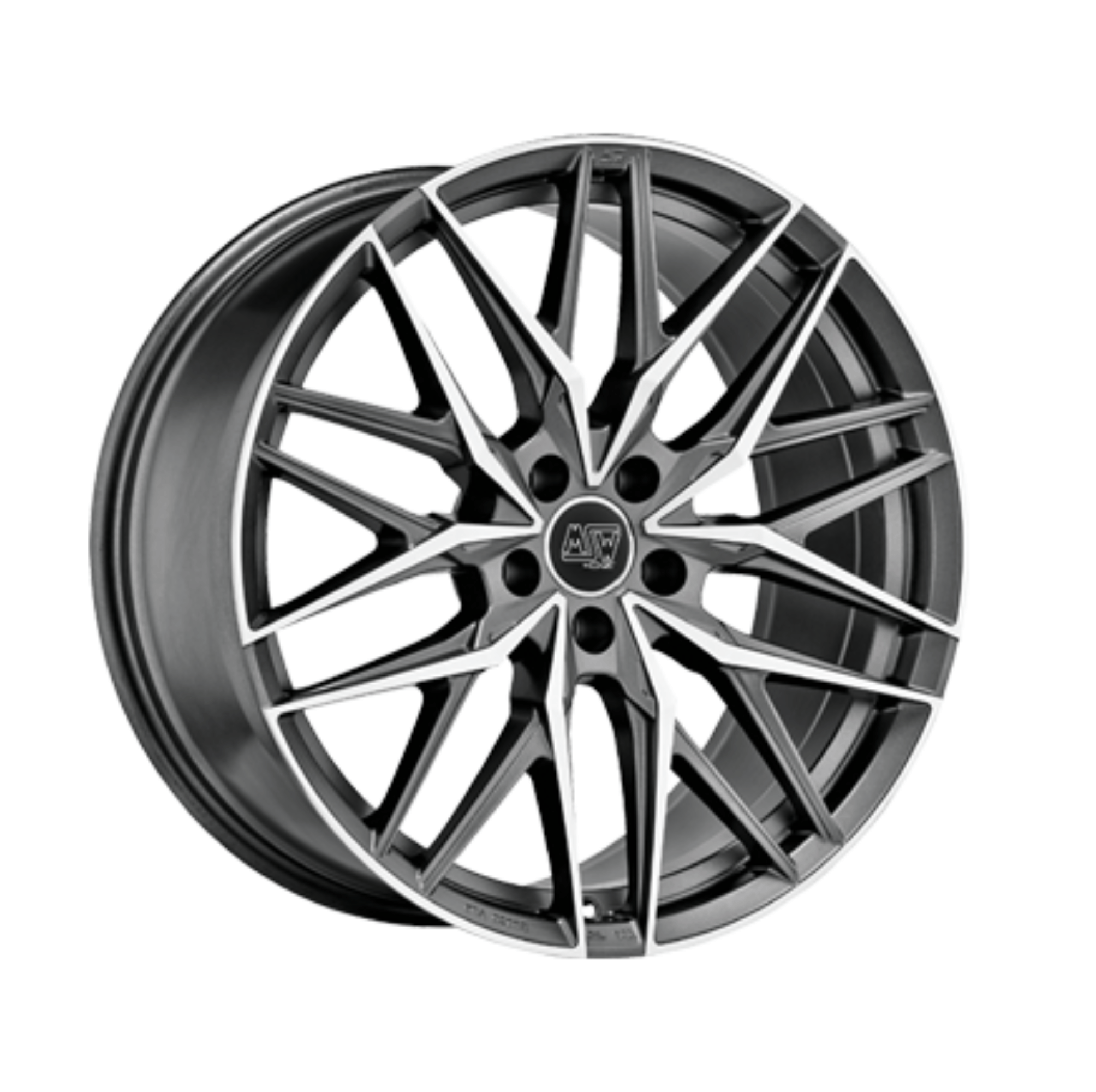 Winterkomplettrad passend für XPENG G9 21 Zoll MSW 50 Gun Metal Poliert (4Stück)