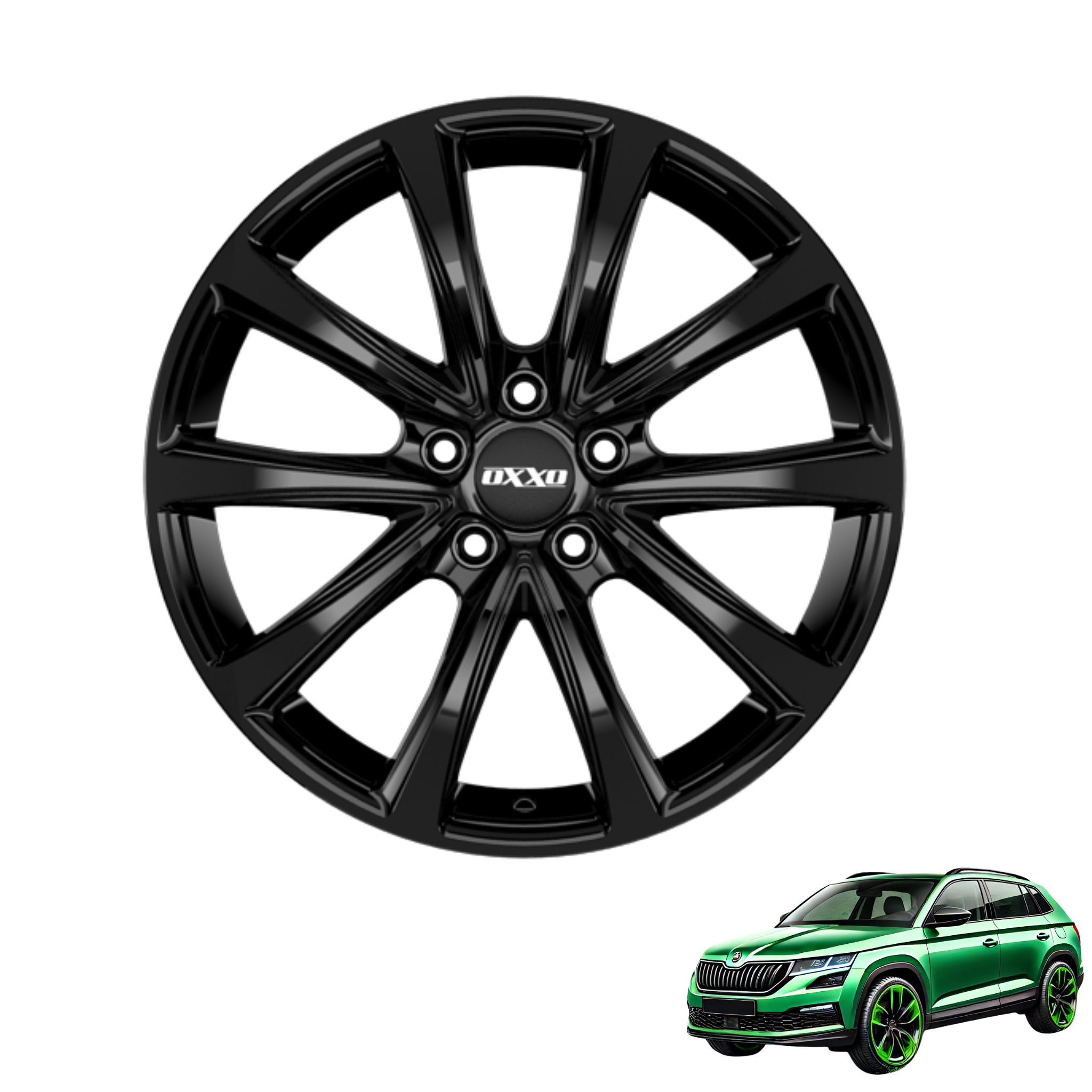 Winterkomplettrad passend für Skoda Enyaq 19 Zoll OXXO Liberty Black (4 Stück)