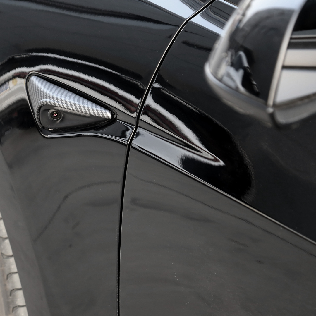 Tesla Model 3 Highland & Model Y Juniper Kamera Abdeckungen Carbon Matt (ABS)