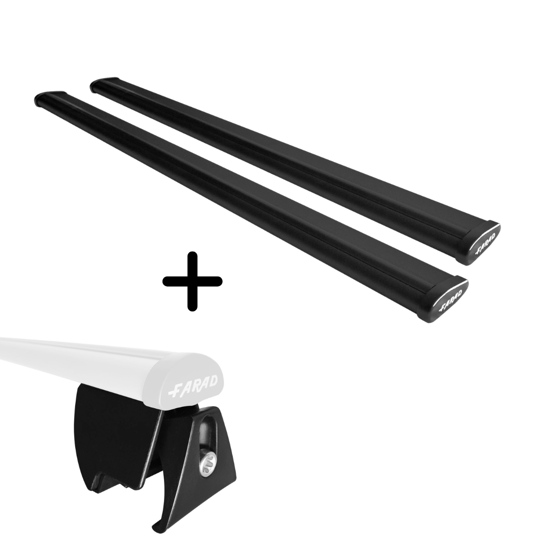 FARAD Dachträger Set 130cm für dein Audi Q4 e-tron mit niedrigen Dachreling 2020-2023