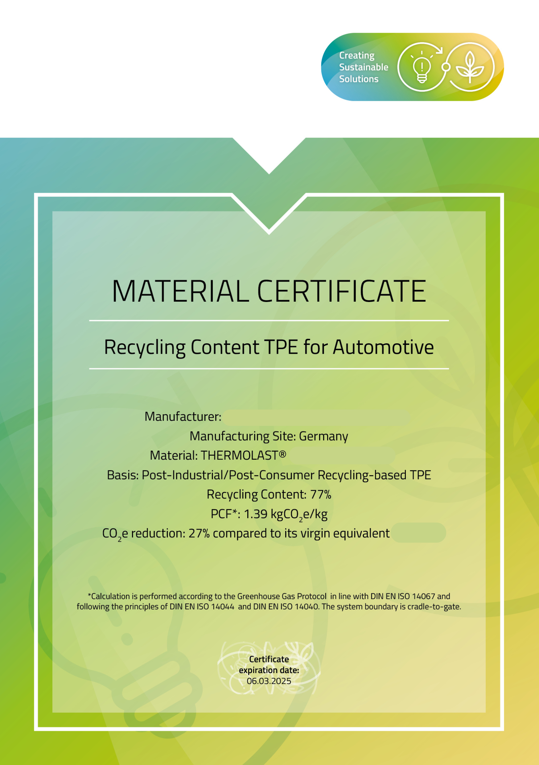 Tesla Model Y 6 -teiliges Gummimattenset Tessi® Greenline 75% Recycling Material